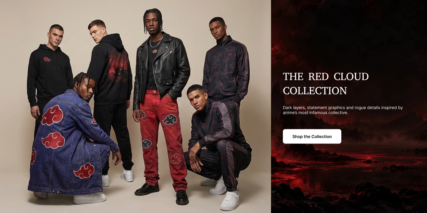 The Red Cloud Collection brand banner — desktop layout