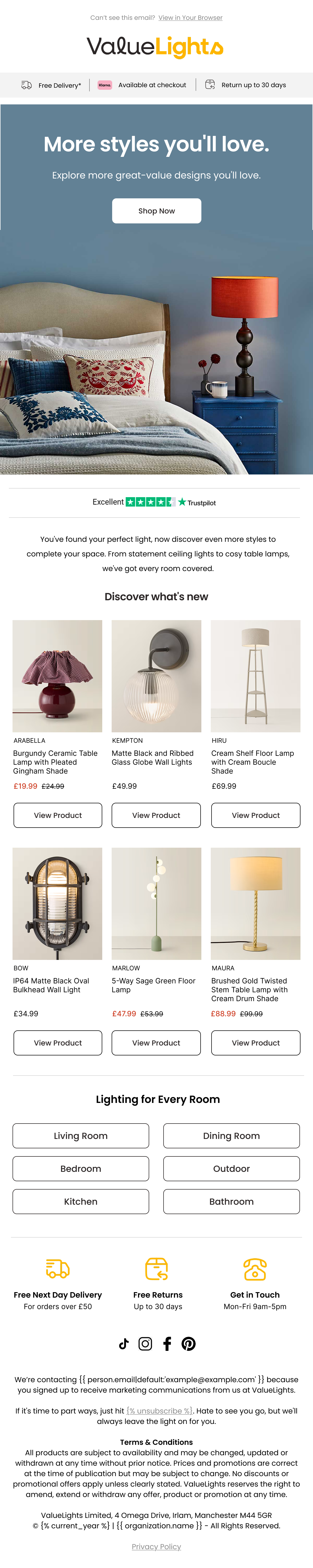 Checkout opt-in welcome email — design two