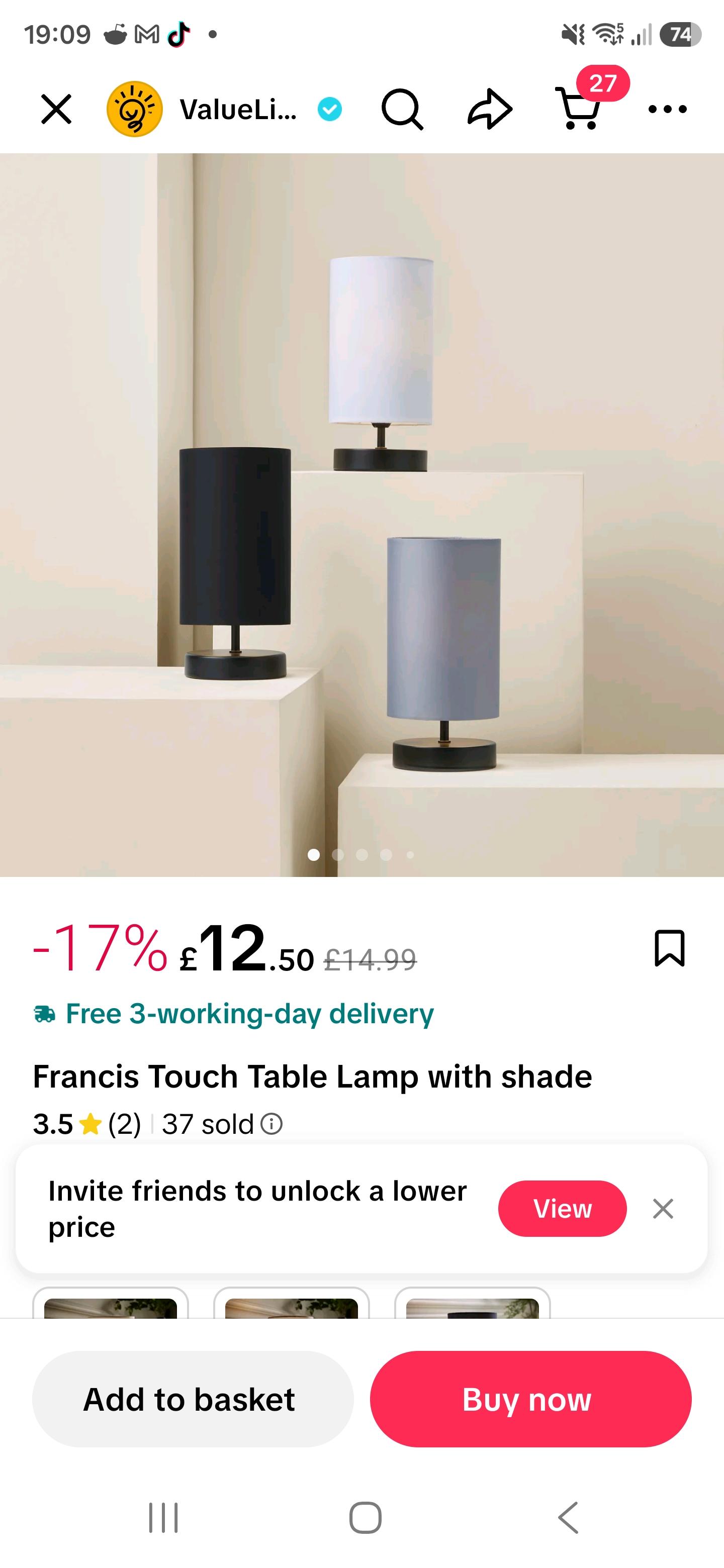 The AI-generated image suite live on a TikTok Shop product listing