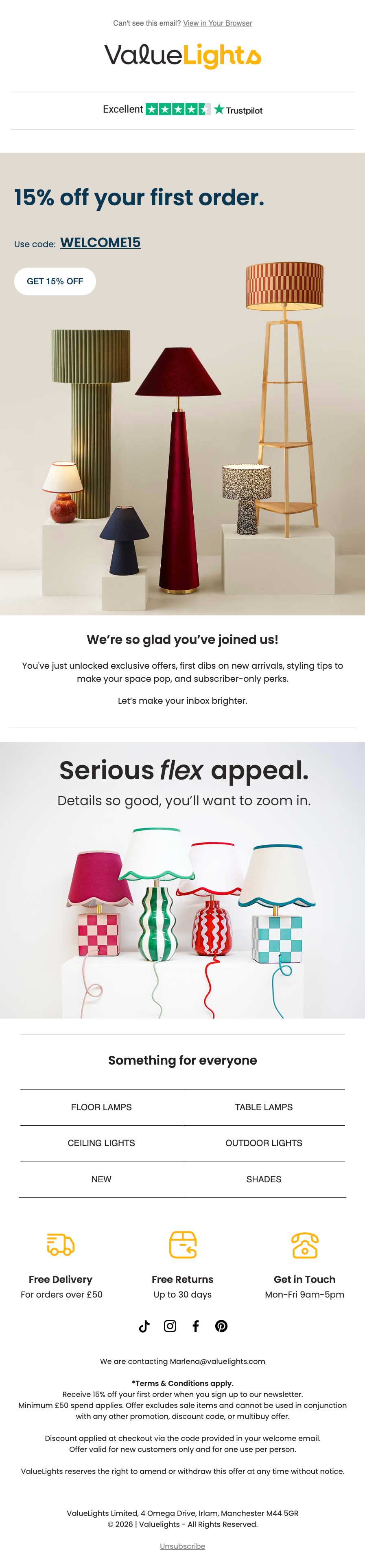 The brand's existing single welcome