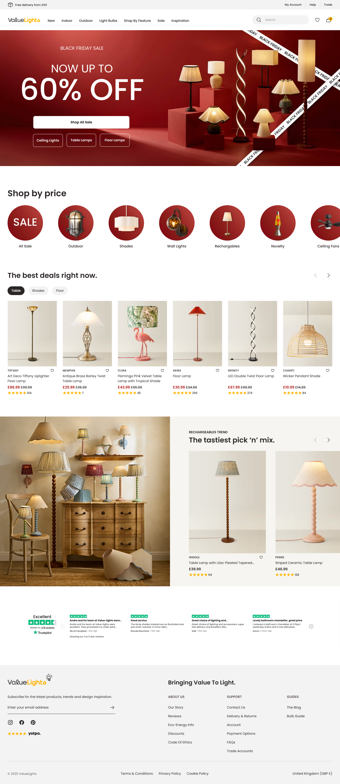 Black Friday campaign design — desktop