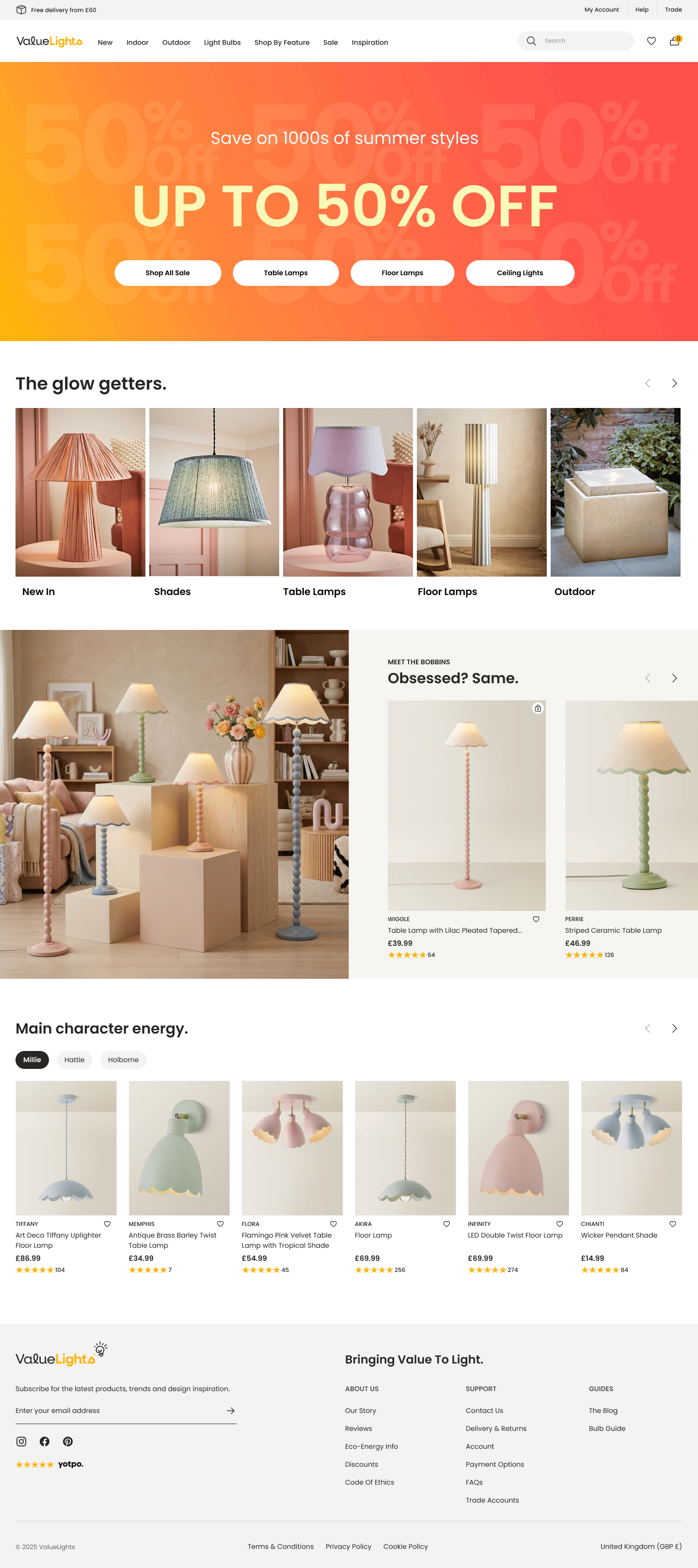 Seasonal homepage design — 1st April campaign, desktop